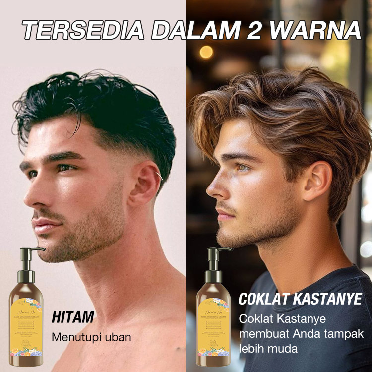Promosi Hari Kemerdekaan-Pewarna Rambut Berbasis Tanaman Bebas Amonia JaniceJo-Bebas Amonia/Efektif menutupi uban/tidak merusak kulit kepala/anti alergi