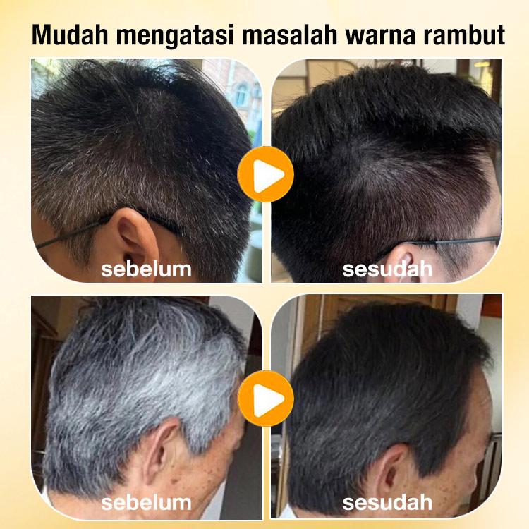 Promosi Hari Kemerdekaan-Pewarna Rambut Berbasis Tanaman Bebas Amonia JaniceJo-Bebas Amonia/Efektif menutupi uban/tidak merusak kulit kepala/anti alergi